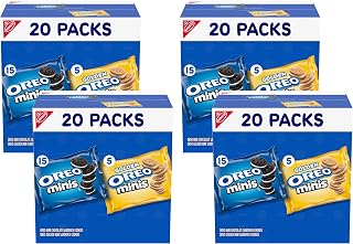 Oreo Mini Mix Sandwich Cookies Variety Pack, 1 Ounce (Pack of 80)