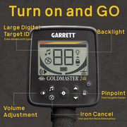 Garrett - - Gold Metal Detector for Adults - High Frequency 48 kHz Metal Detector for Gold - Made in USA - Wired Headphones Included by Garrett Metal Detectors – Model Goldmaster
