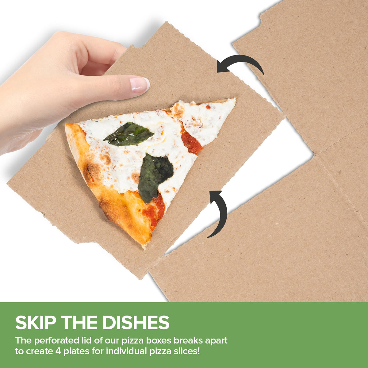 Stock Your Home 12X12" / green / 10 Pizza Boxes