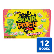 Watermelon Soft & Chewy Gummy Candy by Sour Patch Kids – 3.5 Ounce (Pack of 12), Green,Pink, Pack of 12, Model SOURW12