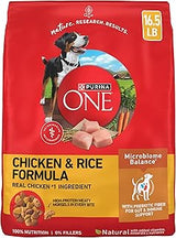 Purina ONE Chicken & Rice Formula Dry Dog Food, 16.5 lb Bag