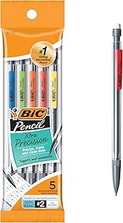BIC Xtra-Precision Mechanical Pencils, Fine Point, 0.5mm, 5-Count Pack