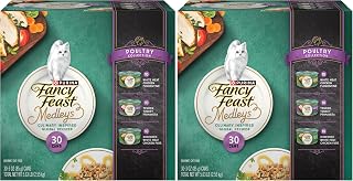 Fancy Feast Purina Medleys Poultry Collection Wet Cat Food Variety Pack - 3 oz. Cans,(Pack of 60)