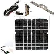 Spartan Ghost, GoLive, Golive 2, Golive 3 or GoCam 2 (NOT GoCam) 20 inch 15W 12V Solar Panel Trail Camera Charger Package with Panel Bracket, Cable Connector and Tree Mount