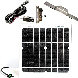 Spartan Ghost, GoLive, Golive 2, Golive 3 or GoCam 2 (NOT GoCam) 20 inch 15W 12V Solar Panel Trail Camera Charger Package with Panel Bracket, Cable Connector and Tree Mount