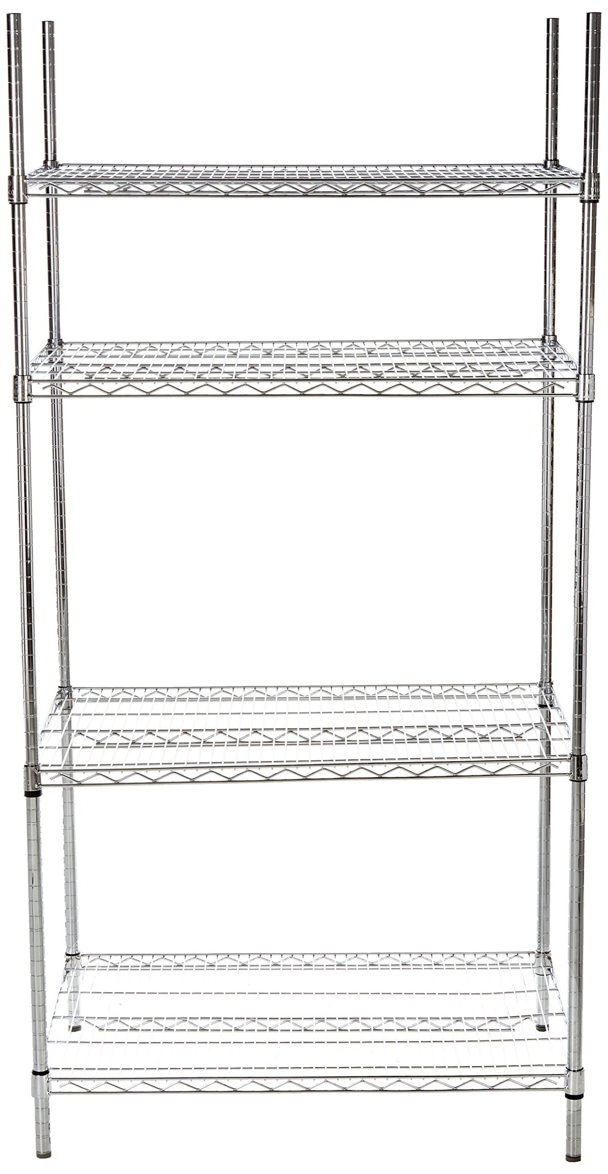Winco 24" x 36" x 72" / Chrome / Silver Standing Shelf Units