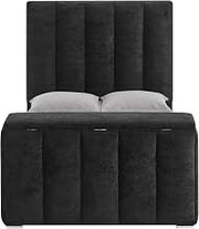 Serenity Onyx Queen Bed with Speaker, TV Lift And Fireplace