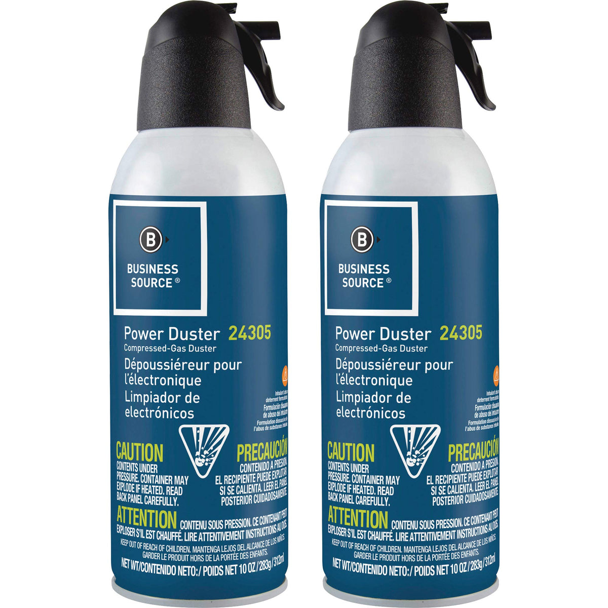 Business Source White / 2 Pack / 1 Compressed Air Dusters