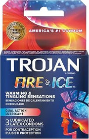 TROJAN Fire & Ice Condoms 3 Pack