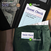 Stock Your Home 20 Pack / Black/White / 20 Guest Checks
