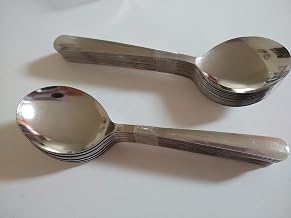 Winco 0082-04 Pack of Windsor Medium Weight Stainless Steel Bouillon Spoon - 2 doz