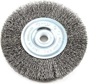 Forney 72741 Wire Wheel Brush, Coarse Crimped with 1/2-Inch Through 5/8-Inch Arbor, 5-Inch-by-.012-Inch