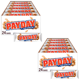 Peanut Caramel Candy Bars by PayDay – 24 Count (Pack of 2), Pack of 48, Model 010700963239
