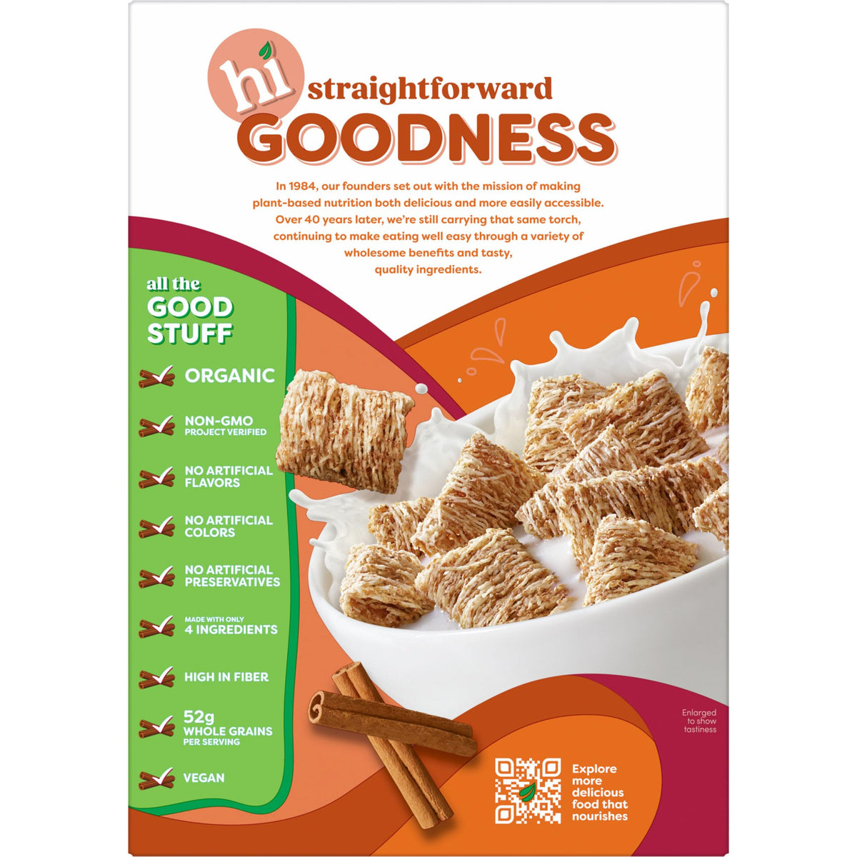 Cinnamon Harvest Breakfast Cereal 18oz by Kashi – 18 Ounce (Pack of 1), Model 00018627116004