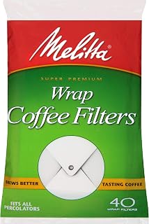Melitta Disposable Coffee Filter, Large, 40 ct, white (130141)
