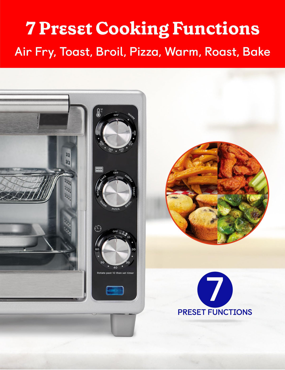 Betty Crocker Silver / 6-Slice / 0.8 cubic_feet Toaster Ovens