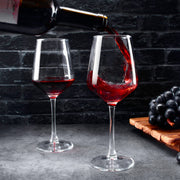 Shyrc Wine Glasses, 12oz Clear with Long Stem, Set of 12