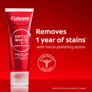 Optic White Stain Fighter Whitening Toothpaste by Colgate – 3.8 Ounce (Pack of 4), White, Pack of 4, Model 61057377