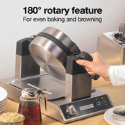 Belgian Waffle Maker by Hamilton Beach Commercial – Large, Stainless Steel / Black, Model 26700