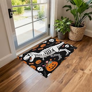 JUNZAN Soft Faux Lambskin Plush Non Slip Rubber Back Floor Rug One Size