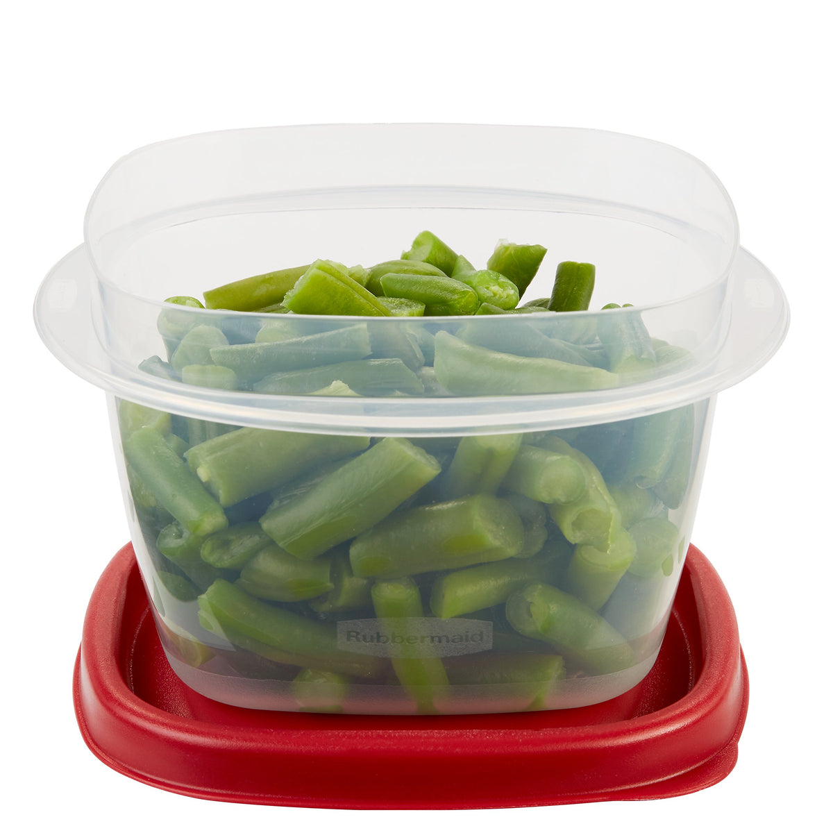 Easy Find Lids Food Storage Container by Rubbermaid – 2 Cup, 473.0 milliliters, Plastic, Red, Model FBA_405306