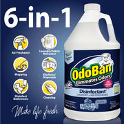 Disinfectant Concentrate and Odor Eliminator by OdoBan – 128 Fl Oz (Pack of 2), Clear, Pack of 2, Model 911901