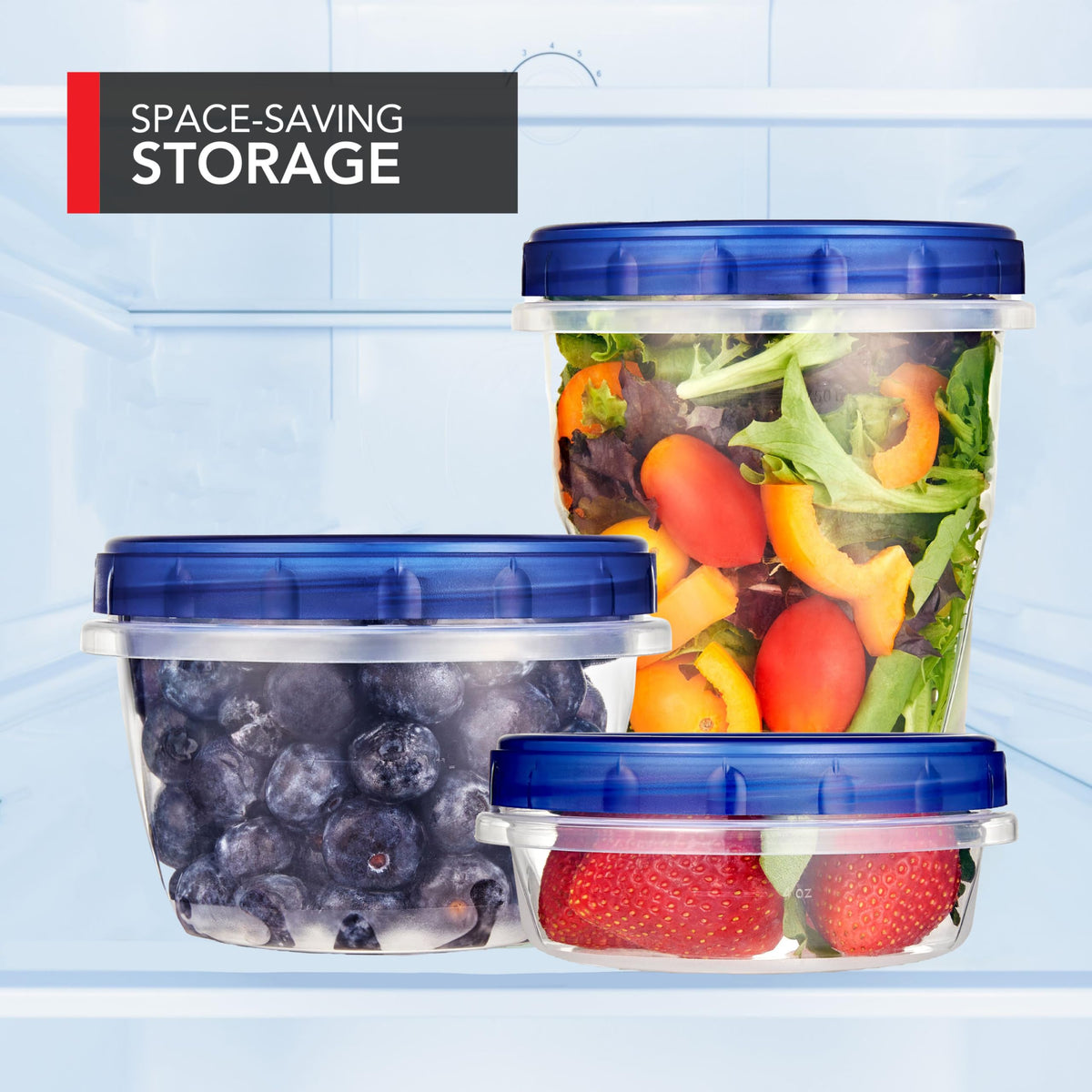 Stock Your Home 21 Count / Blue / 32.0 ounces Container Sets