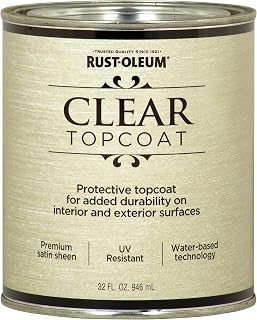 Rust-Oleum 253613 Metallic Accents Paint, Quart, Satin Clear
