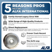 ALFA 13" Diameter, 4 Mounting Hole / Replace Bizerba# 94001000014, Carbon Steel / 1 Food Processor Parts & Accessories