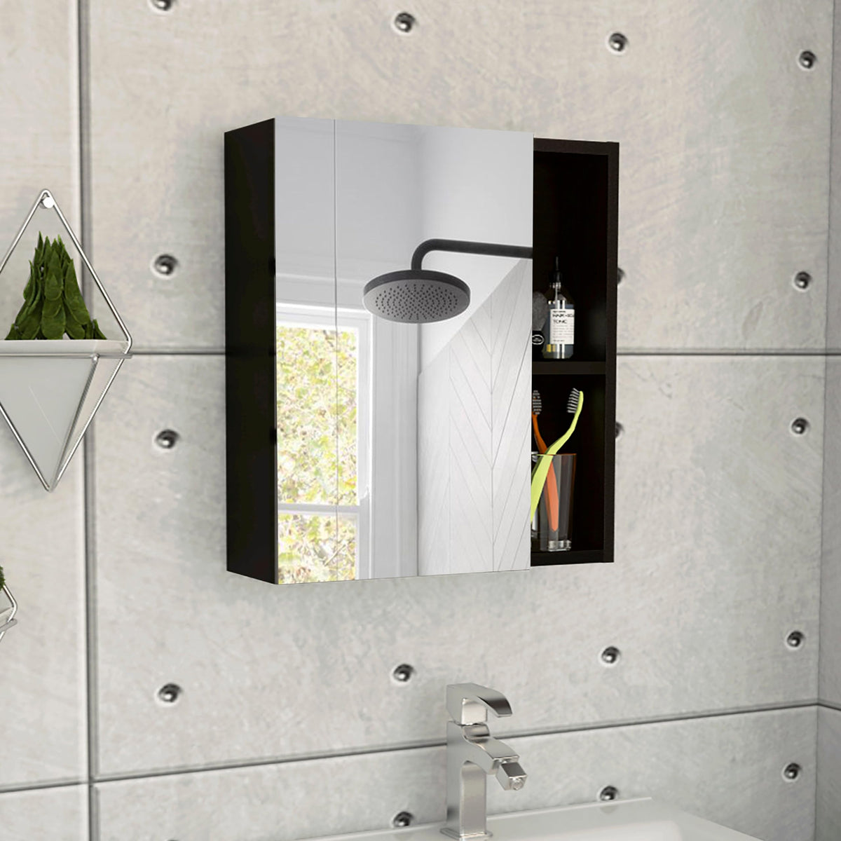 Tuhome Black / Modern / 1 Medicine Cabinets