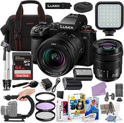 Panasonic LUMIX S5 II Mirrorless Camera with 20-60mm Lens Bundle + Accessory Package with 64GB Memory, LED Light, U-Grip, Case, Extra Battery, Software & More (32 Items)