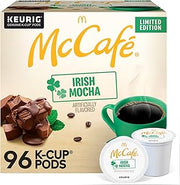 McCafe Irish Mocha, Keurig Single Serve K-Cup Pods, Flavored Coffee, 96 Count (4 Packs of 24)