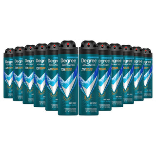 Men Antiperspirant Deodorant Dry Spray Cool Rush by Degree – 3.8 Ounce (Pack of 12), Pack of 12, Model 10079400343700