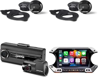Alpine JL Wrangler i509-WRA-JL, (2 Pair) SPV-10TW-WRA and DVR-C310R Bundle