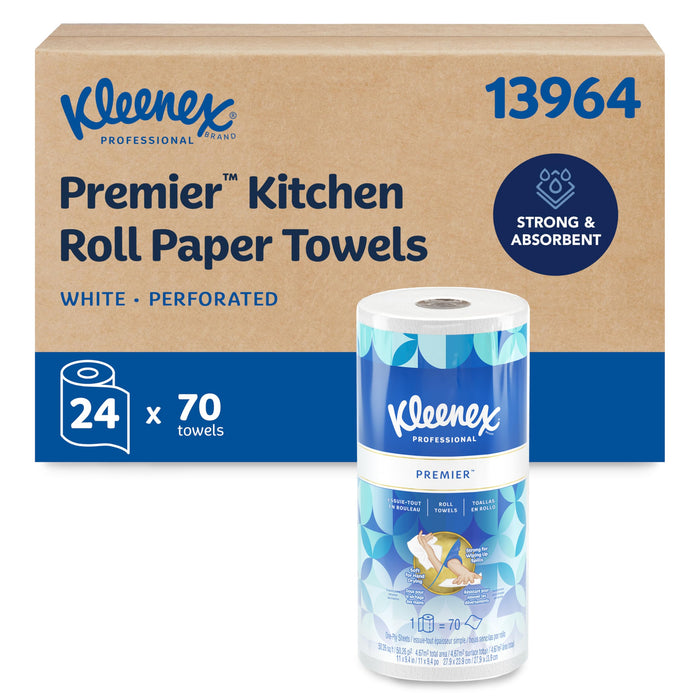 Kleenex Professional Kitchen Paper Towel Rolls, 24 x 70 Sheets (13964)