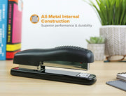 Office Ergonomic 20 Sheet Desktop Stapler by Bostitch – 24 Pack, Metal, Black, Pack of 24, Model 02257-2PK