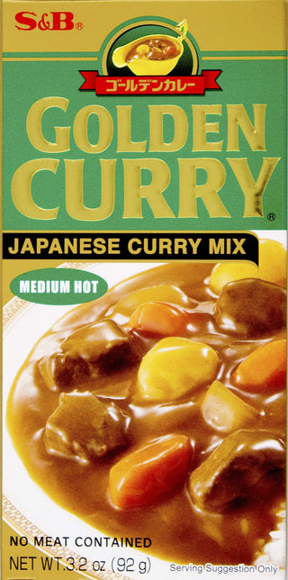 Golden Curry Japanese curry Mix, Medium Hot, 3.2 oz by S&B – 3.2 Ounce (Pack of 1), Model 74880030051