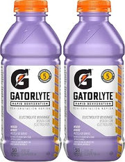Gatorade Gatorlyte Rapid Rehydration Electrolyte Beverage, Mixed Berry, 20oz Bottle (Pack of 2)