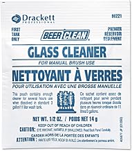 Diversey Beer Clean Powder Glass Cleaner, 0.50 oz., White, Unscented, Foil Pack, 100 PK 990221-1 Each