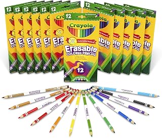Crayola Erasable Colored Pencils, School Supplies, 12 Pack of 12 Count