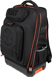 KLEIN TOOLS 62809MB MODBox Hard Shell Backpack with Protective Front Shell, 40 Pockets, Laptop Sleeve USB-C Port, MODBox Compatible, Heavy Duty