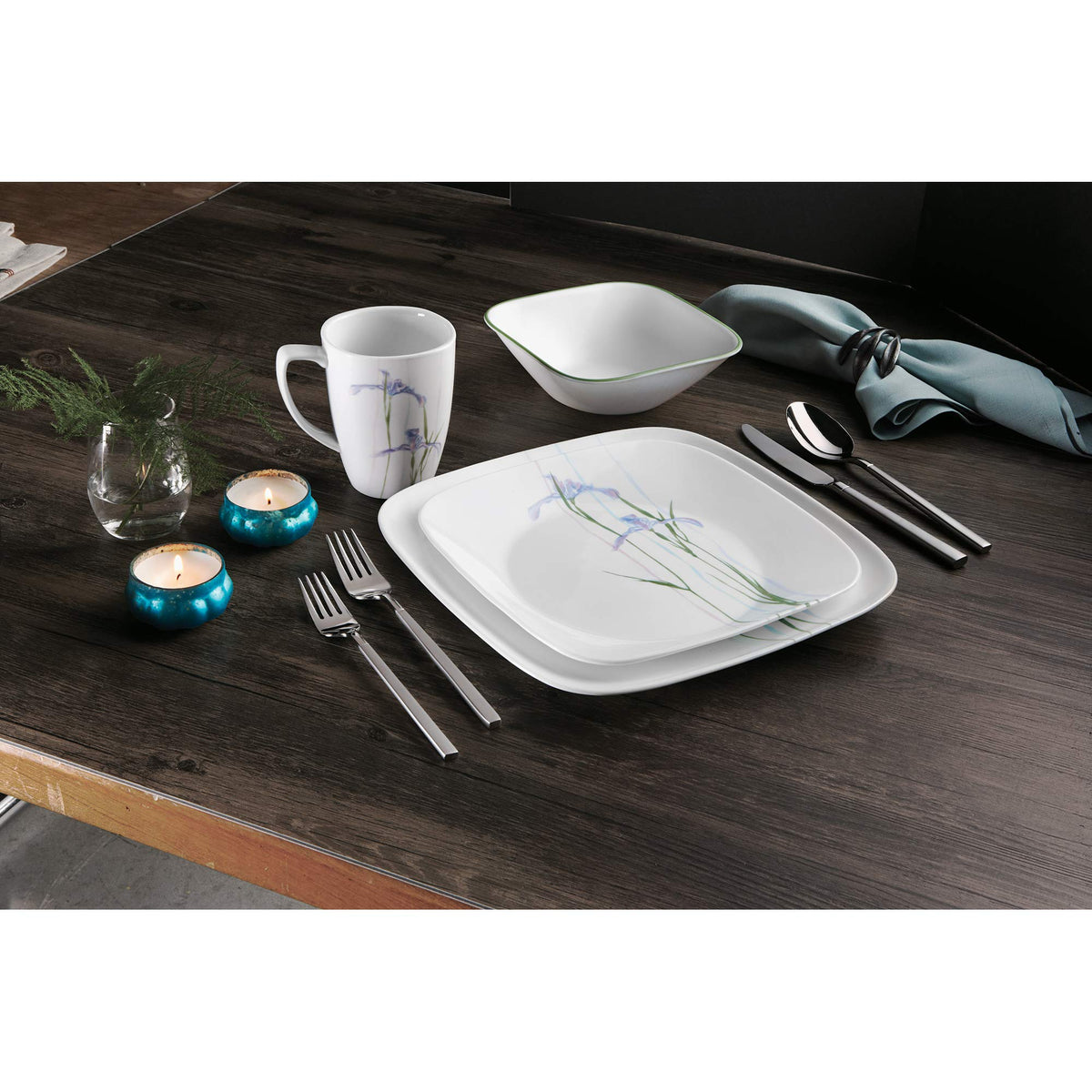 Corelle Shadow Iris / 16-Piece / 1 Dinnerware Sets