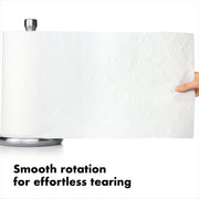 Good Grips Steady Paper Towel Holder Countertop by OXO – One Size (Pack of 4), Stainless Steel, Gray, Pack of 4, Model 13245000