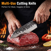 2PCS brisket Carving Knife Set by OPAYLY – medium, High Carbon Steel, Black, Pack of 2, Model PY-CD02