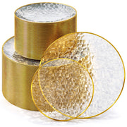 Stock Your Home 100 Pack / Clear and Gold / Classic Plates