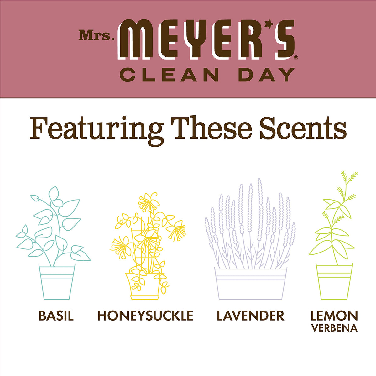 Mrs. MEYER'S 16 Fl Oz (Pack of 3) / Rosemary / A340 Dish Soap