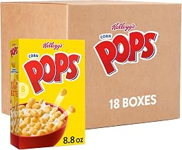Kellogg's Corn Pops Original Breakfast Cereal 9.9Lb 18 Count | Kids Cereal, Family Breakfast