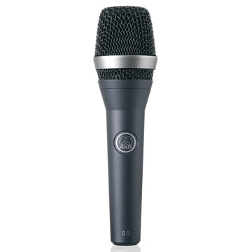 D5 Vocal Dynamic Microphone by AKG – 5.51 x 2.76 x 7.87 Inches, Black, Model 3138X00070