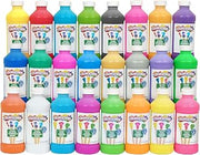 Colorations Paraben-Free Washable Tempera Paint for Kids, Set of 24 Colors