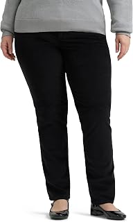 Lee Women's Plus Size Legendary Mid Rise Straight Leg Jean